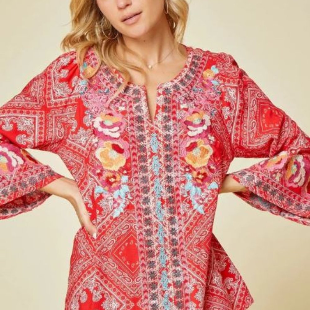 Savanna Jane South Beach Bandana Handkerchief Top
